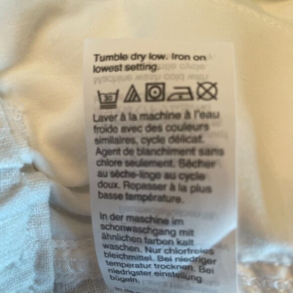 J. Crew White Pom-Pom Linen-Cotton Drawstring Shorts Size XS - Picture 5 of 11